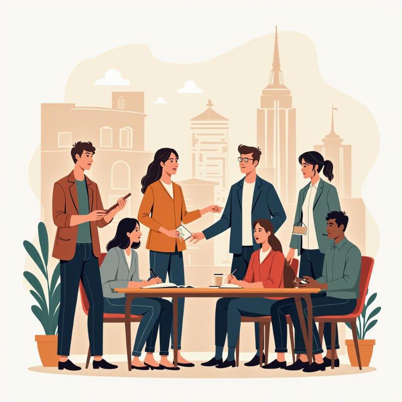Sinh viên Việt Nam học ra làm gì? Minh họa các công việc phổ biến: hướng dẫn viên, nhà nghiên cứu, làm việc quốc tế.