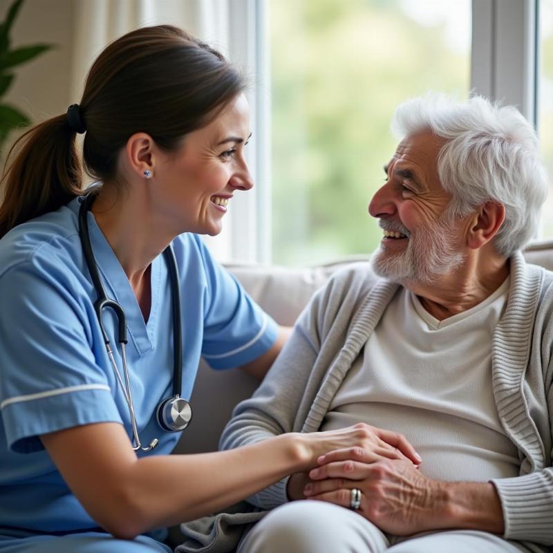 Cơ hội việc làm ngành điều dưỡng: Điều dưỡng viên chăm sóc người cao tuổi