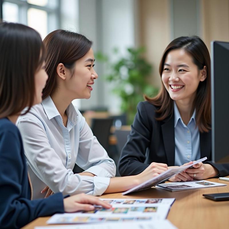 Chuyên gia tư vấn giáo dục hướng dẫn học sinh chọn ngành phù hợp khi du học Hàn Quốc giúp trả lời câu hỏi du học Hàn Quốc nên học ngành gì.